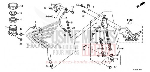 RR. BRAKE MASTER CYLINDER VFR1200XJ de 2018